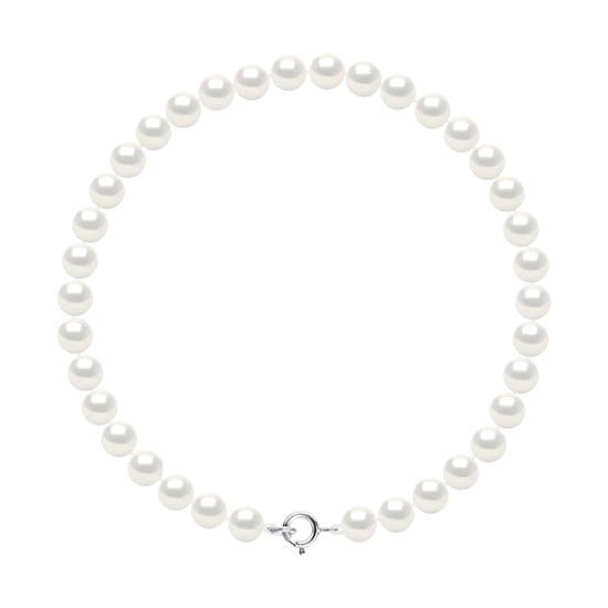 DIADEMA - Bracelet - Real Freshwater Pearls - White - White Gold