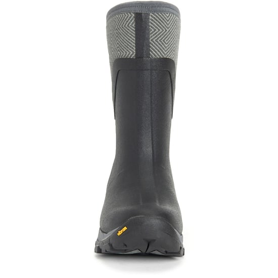 Muck Laarzen Arctic Ice Mid AGAT Rubber Zwart/Grijs Geometrische Wellington Laarzen - Image 3