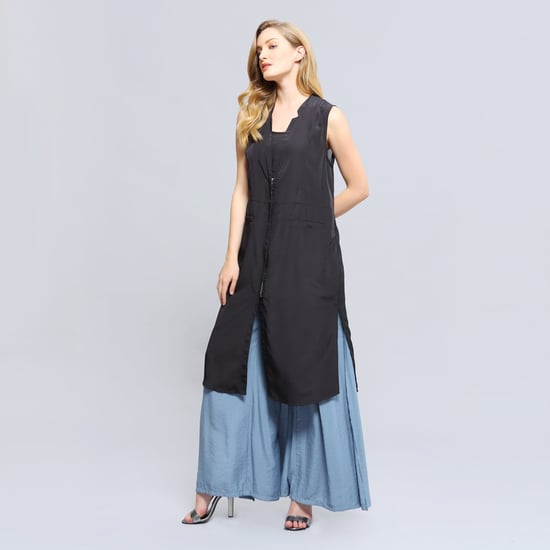 Lange bi-materiële vest - Image 4