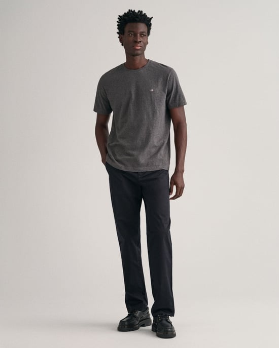 GANT Heren Regular Fit Korte Mouw T-shirt Shield Logo - Image 4