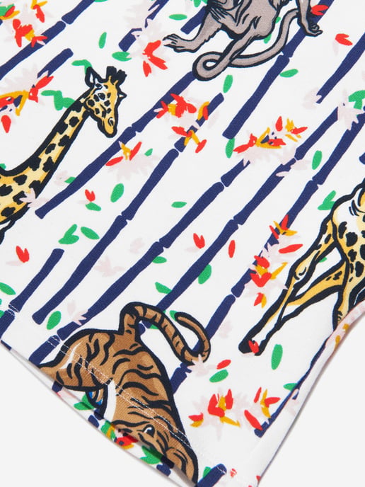 KENZO KIDS Girls Bamboo Jungle Sweatshirt in White