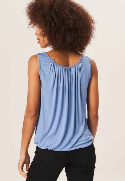 Rouse hals oversized mouwloze top - Image 3