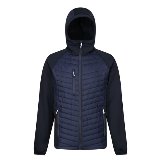 Regatta Heren Navigate Quilted Hybride Jas (Marine/Seal Grijs) - Image 1