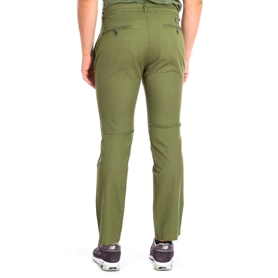 Long trousers with straight cut and hems TMT014-TL121 for men