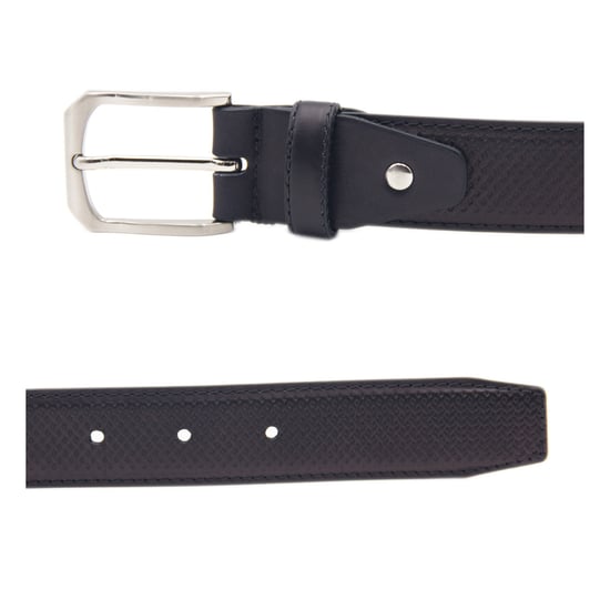 Men's Casual Leather Belt in Black