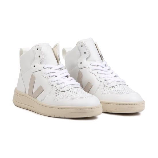 V-15 Sneakers - Veja - White/Beige - Leather