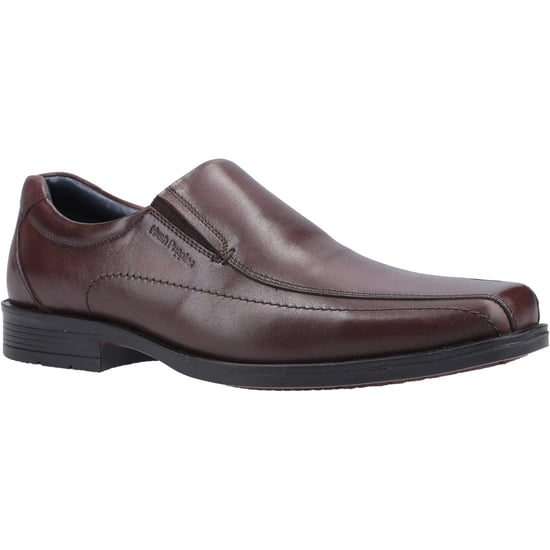 Hush Puppies Jongens Brody Leren Schoenen (Chocoladebruin) - Image 1