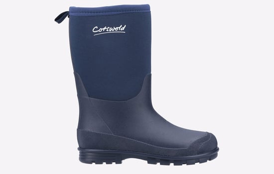 Cotswold Hilly Neoprene Tpr+neopreen Kinderen Marineblauwe Regenlaarzen - Image 1
