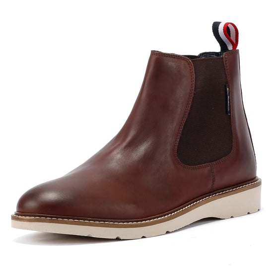 Ben Sherman Hampton Leren Herenlaarzen Bourgondië - Image 3