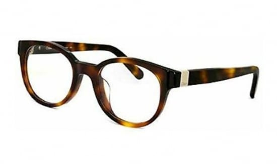 Chloe Rectangular plastic Women Eyeglasses Havana / Clear Lens