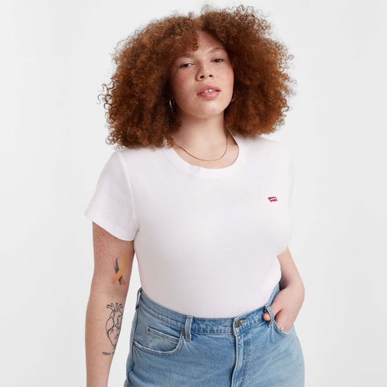 Dames-T-shirt Levis Plus Baby in Wit - Image 3