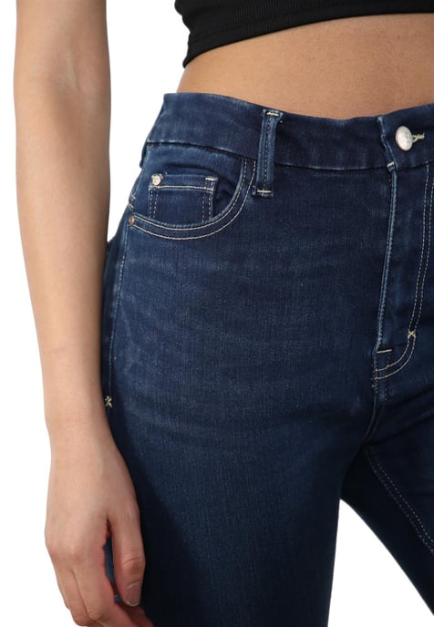 MYT Magic Shaping denim short met hoge taille voor dames, blauw - Image 5