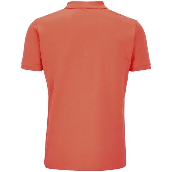 SOLS Heren Planet Piqué Biologisch Poloshirt (Pop Oranje) - Image 2