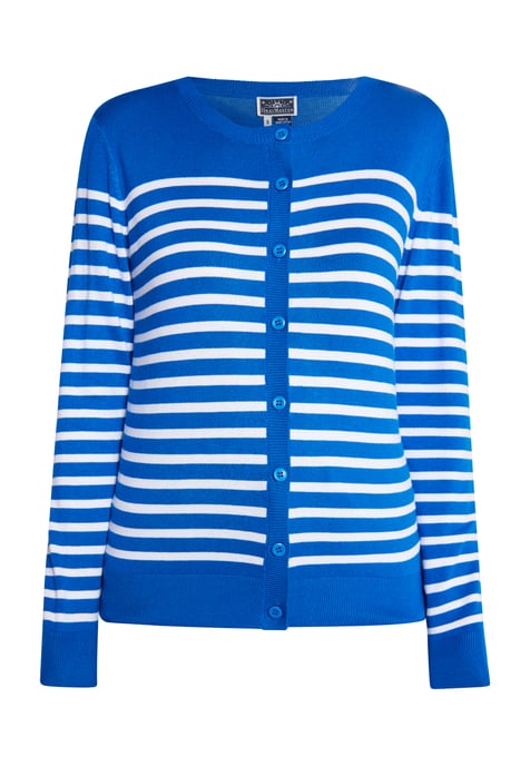 Dreimaster Vest Dames Koningsblauw wit - Image 1