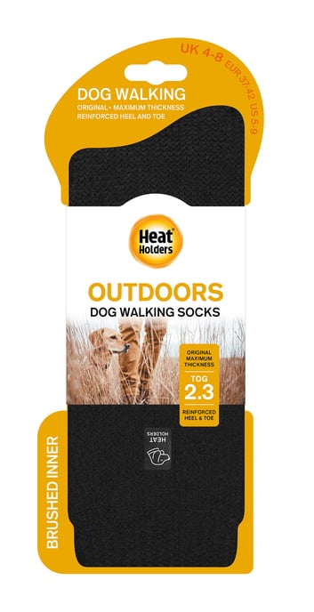 Heat Holders Nieuwigheid Unisex warme wandelsokken voor honden - Zwart - Image 2