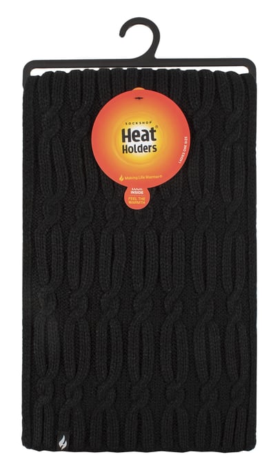 Heat Holders - Luxe fleece wintersjaal voor dames - Zwart - Image 2