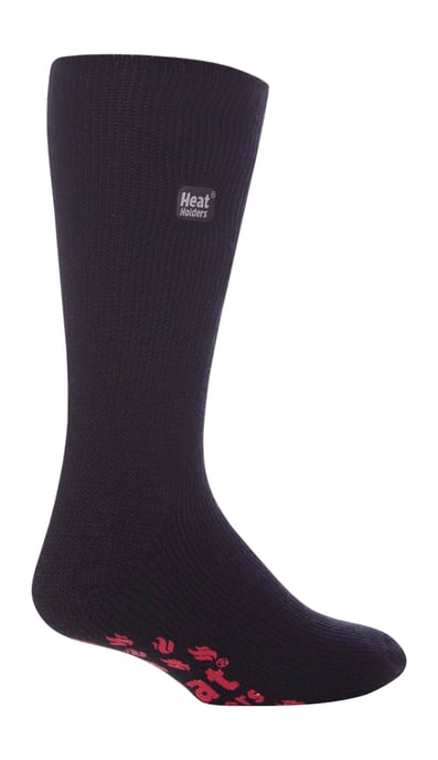 Heat Holders - Thermische pantoffelsokken voor heren - Zwart Rood - Image 1