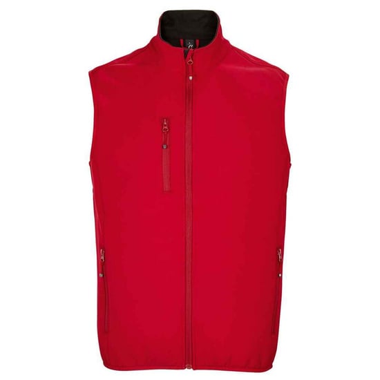 SOLS Heren Falcon Softshell gerecyclede bodywarmer (Peperrood) - Image 1