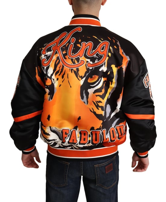 Dolce & Gabbana Regal Lion Bomberjack in Man's Wit - Image 3