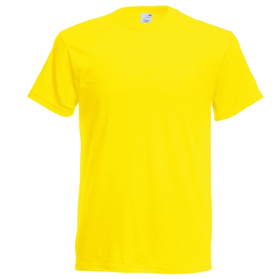 Fruit Of The Loom Heren Originele T-shirt korte mouwen (Geel) - Image 1