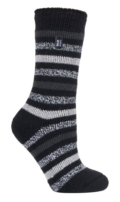 Heat Holders - Dames 2.3 tog thermo wintersokken - Rosebud Zwart - Image 1