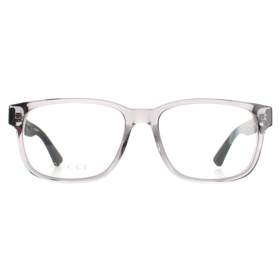 Gucci Rectangle Mens Transparent Grey GG0011O