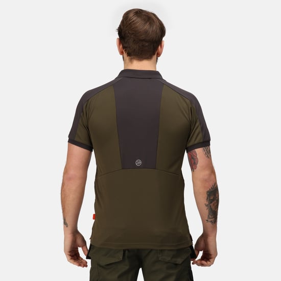 Regatta Heren Offensief Polo Shirt (Donkere Khaki) - Image 3