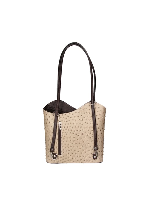 Gave Lux backpack women TAUPE/DARK BROWN