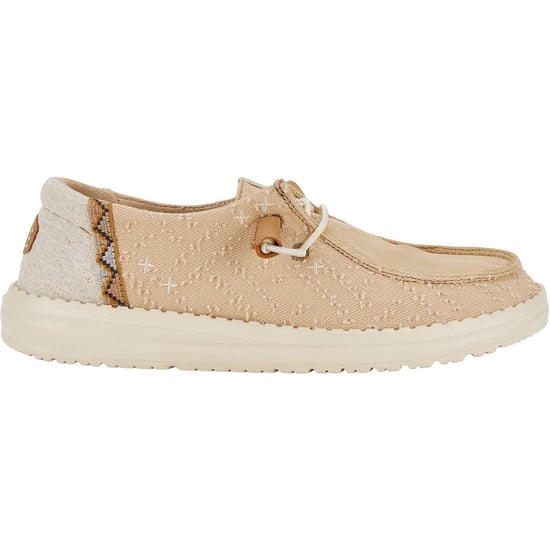 HEYDUDE Wendy Ambachtelijk Boho Katoenen Damesschoenen Tan - Image 6