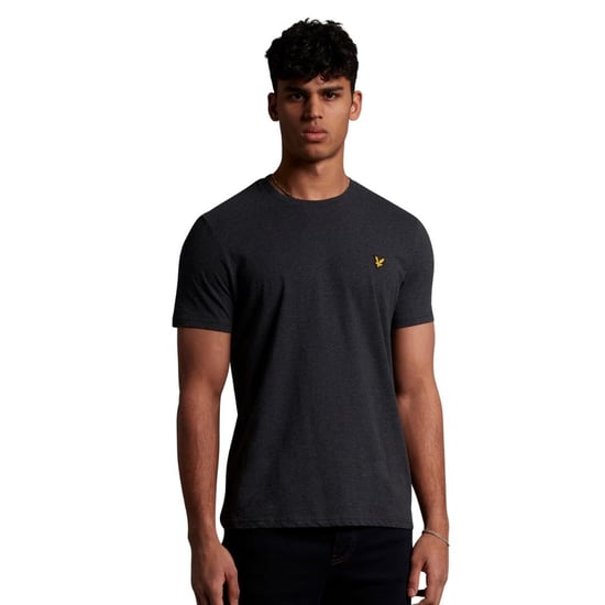 Lyle & Scott houtskool gemêleerd T-shirt met logo op de borst - Image 3