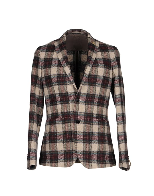 SUITS AND JACKETS Paoloni Beige Man Virgin Wool