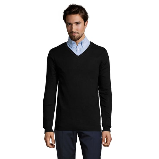 SOLS Heren Glory Sweater Top (Zwart) - Image 1