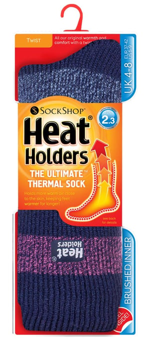 Heat Holders - Thermische sokken met damespatroon - Zee- - Image 2