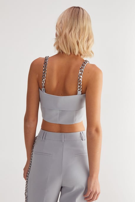 Premium Tailored Chain Strap Top - Image 4