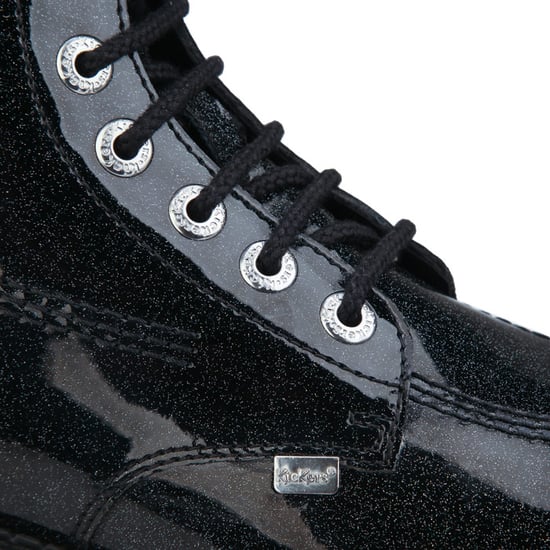 Women's Kickers Kizziie Higher Patent Leather Boots in Black