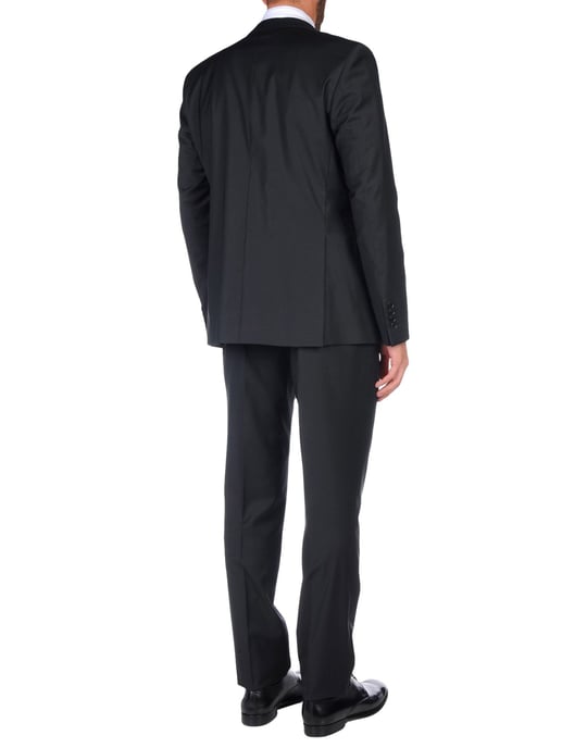 SUITS AND JACKETS Paoloni Black Man Polyester