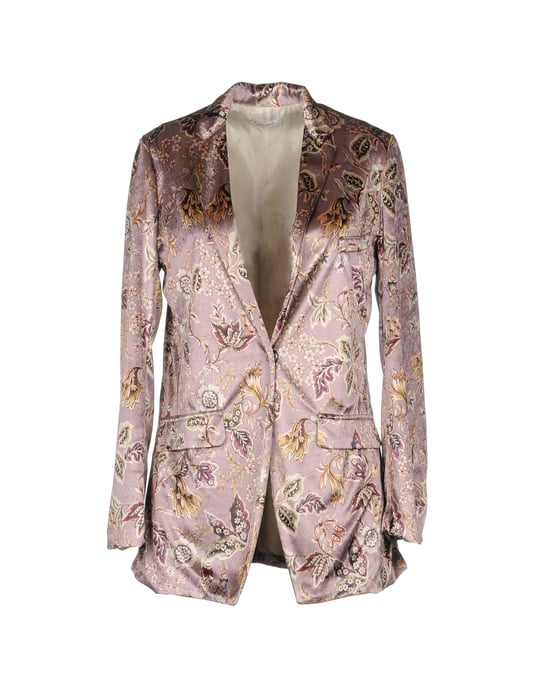 Motel Pastel Pink Print Single Breasted Jacket