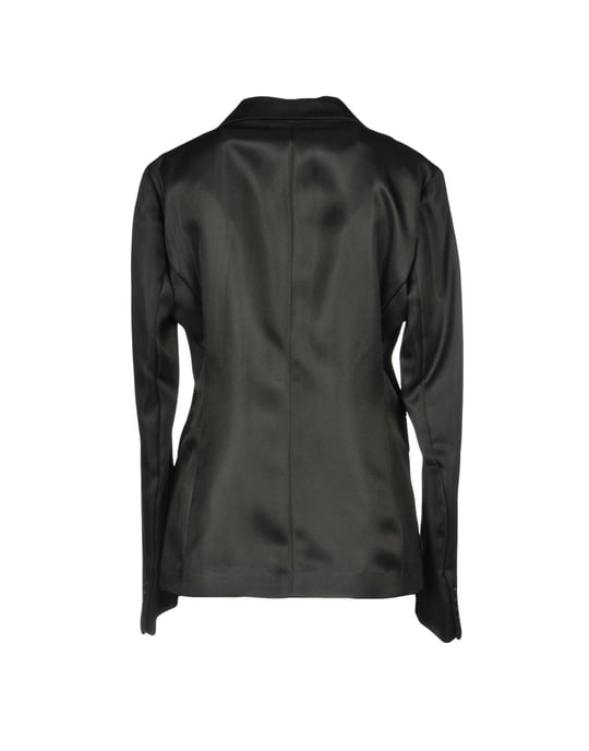 Aspesi Black Silk Weave Single Breasted Blazer
