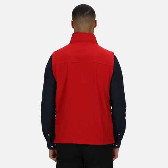 Regatta Heren Flux Softshell Bodywarmer / Mouwloos Jasje Waterafstotend en Windbestendig (Klassiek rood) - Image 4