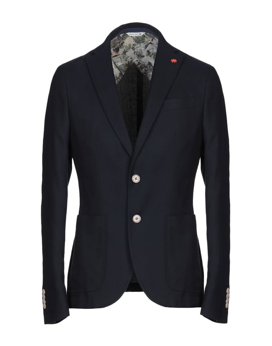 SUITS AND JACKETS Manuel Ritz Dark blue Man Cotton