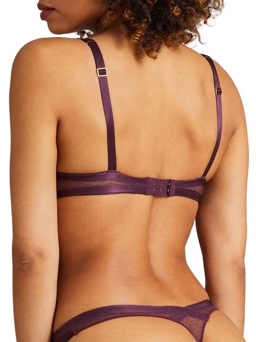 Femme Passion Half Cup Bra Wineberry