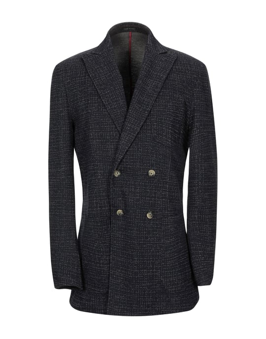 SUITS AND JACKETS Royal Row Dark blue Man Cotton