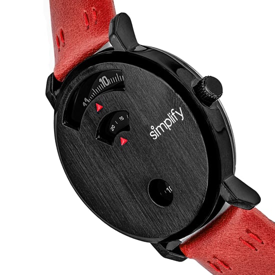 Simplify The 7000 Leather-Band Watch