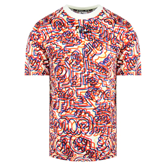 Puma x Mr Doodle Short Sleeve Crew Neck Printed Mens T-Shirt 530651 02
