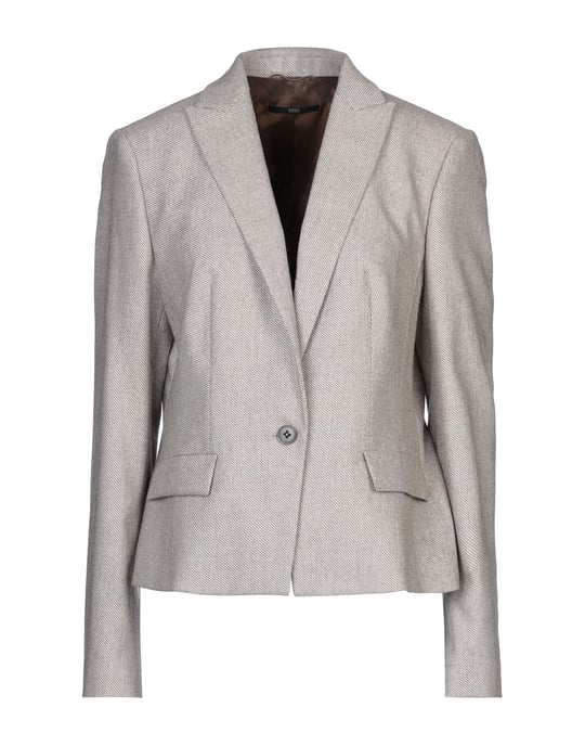 Boss Hugo Boss Beige Virgin Wool Single Breasted Blazer
