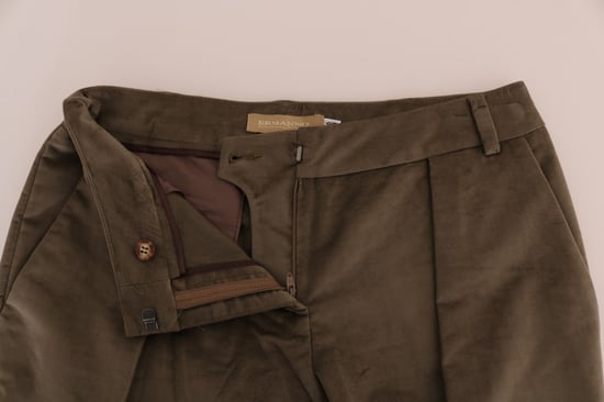 Ermanno Scervino Bruine Fluwelen Bermuda Shorts - Image 4