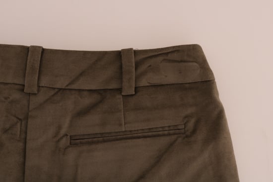 Ermanno Scervino Bruine Fluwelen Bermuda Shorts - Image 6
