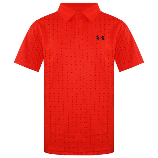 Under Armour gekraagde oranje Kids Performance Tee Box Poloshirt 1366429 296 - Image 1