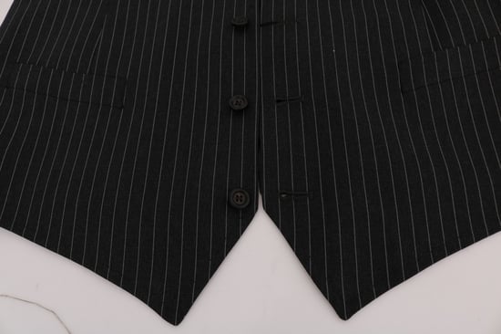 Dolce & Gabbana Grijs wollen stretch vest voor heren - Image 5