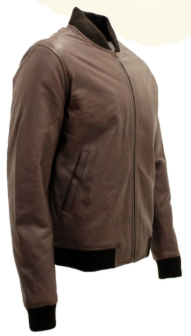 Varisty leather bomber jacket